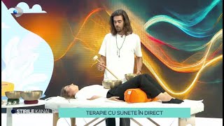 Stirile Kanal D  Emilio Ghaman terapia cu sunete in direct Ce beneficii are sound healing [upl. by Harrak]