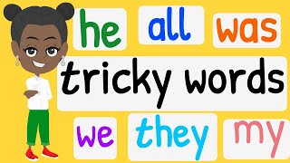 Tricky Words  Tricky Words Song  Sight Words Song  Phase Three  Kindergarten amp EYFS [upl. by Erehs844]