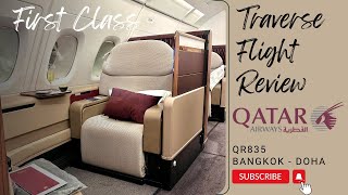 Qatar Airways First Class Review A380 Bangkok  Doha [upl. by Belinda885]