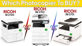 Ricoh M 2700 Vs Ricoh M 2701 Vs Ricoh IM 2702 Comparison Side By Side [upl. by Cirtemed949]