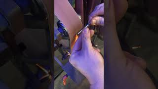 Make Inside Curved Back quotBevelerquot For leatherwork leathertooling leathercraft diytools asmr [upl. by Sexela439]