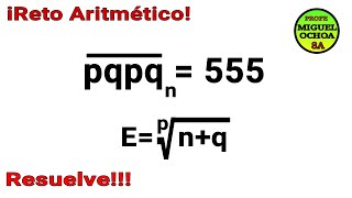 Te enseñaron a resolverlo💪💪💪💔 Ejercicio de ARITMETICA🤩 [upl. by Ellasal]