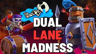 The MOST INSANE Dual Lane Spam Deck Is Broken  Clash Royale [upl. by Anjali]