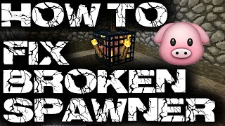 How to Fix a Broken Spawner in Vanilla Minecraft PC [upl. by Ennayr]