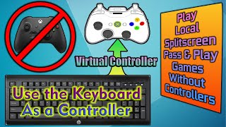 Keyboard As Controller  Play Games Without Controllers  Virtual Controller [upl. by Haronid169]