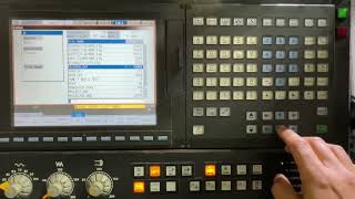 Mazatrol M730L How to delete a part program [upl. by Droflim999]