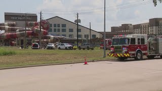 Watch live  Chemical release reported at Great Wolf Lodge in Houston area [upl. by Ytiak]