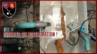 Comment faire une bonne électrolyse  restauration baionnette [upl. by Gherardi59]