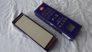 KING F3 4000 grit sharpening stone  part 1 [upl. by Schuler]