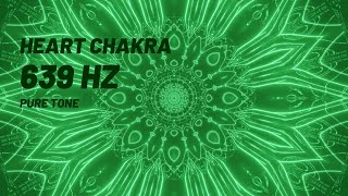 HEART CHAKRA  639 Hz  Pure Tone  Anahata  8 Hours  Meditation  Frequency [upl. by Asek]