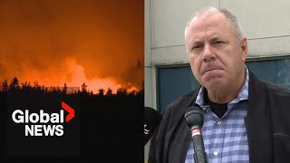 Manitoba could be fighting wildfire near Flin Flon “a month from now” official says  FULL [upl. by Bradeord]