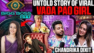 Viral Vada Pav Girl Real Story 😱 ft Chandrika Dixit  Realhit [upl. by Nednil435]