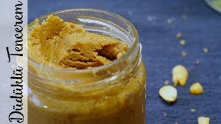 Şekersiz Fıstık Ezmesi Nasıl Yapılır Vegan Peanut Butter [upl. by Adyam]