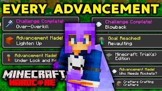 COMPLETING EVERY 121 ADVANCEMENT in Minecraft Hardcore Hindi [upl. by Enined]