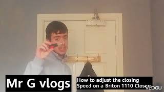 how to adjust a Door closer model Briton 1110 [upl. by Holman]