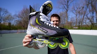 BAUER VAPOR 3X PRO INLINE SKATE HOCKEY REVIEW [upl. by Anastasius32]