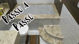 COMO FAZER ENCANAMENTO DO BANHEIRO PASSO A PASSO COMPLETO [upl. by Romy188]