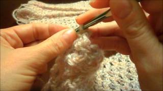 How to Crochet Easy Fashion Scarf Part Two [upl. by Heidy]