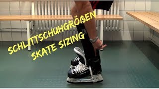 Ausrüstungscheck die richtige Schlittschuhgröße the proper skate size [upl. by Harmonia]