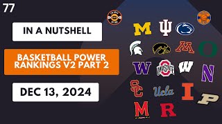 Big Ten Basketball Power Rankings V2 Part 2  Nutshell 77 [upl. by Elyac22]