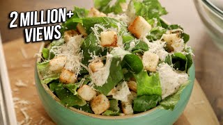 Caesar Salad Recipe  How To Make Salad  Homemade Caesar Salad  The Bombay Chef  Varun Inamdar [upl. by Barna]