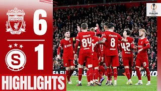 Ruthless Reds Progress in Europa League  Liverpool 61 Sparta Prague  Highlights [upl. by Harli]