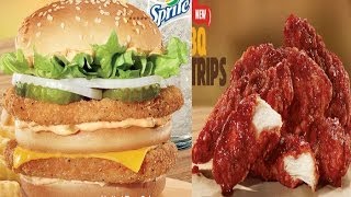 BK Chicken Big King amp Honey BBQ Chicken Strips Taste Test [upl. by Namyl]