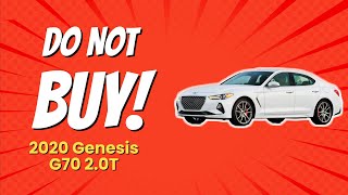 2020 Genesis G70 20T  10 Reasons NOT to Buy 🚗💔 [upl. by Blader]