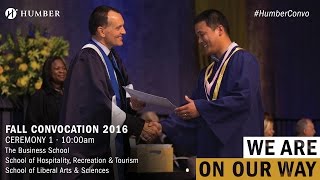 Fall Convocation 2016  Ceremony 1 [upl. by Ruenhs]