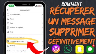 Comment récupérer un message supprimé définitivement d’Instagram et autres sur iPhone avec 5 méthode [upl. by Reed]