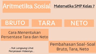 Cara Mudah menghitung Bruto Tara Neto dan Persentase Tara Neto lengkap dengan pembahasan Soal [upl. by Eindys]