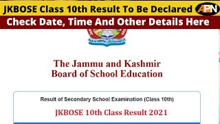 JKBOSE Result 20212022 Kashmir Division 10th Result To Be Announced On This Date Check [upl. by Enyahc]