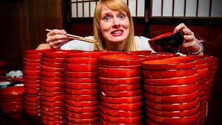 I Tried Japan’s INSANE AllYouCanEat Noodle Challenge 200 bowls of Wanko Soba [upl. by Hackett]