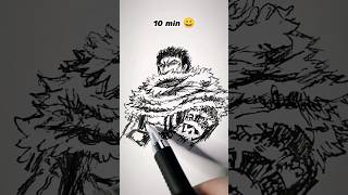 How to Draw Katakuri  OnePiece in 10sec 10mins 10hrs 😳 shorts anime drawing [upl. by Fenwick660]