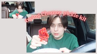 TRYING THE VIRAL CHAMOY PICKLE KIT [upl. by Gunner]