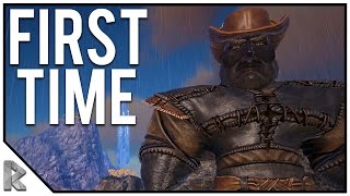 His FIRST time Playing ARK  Ark Survival Evolved Thieves Island PVP 3 [upl. by Ayik]