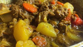 HOW TO COOK JAMAICAN CURRY GOAT RECIPE [upl. by Alduino]