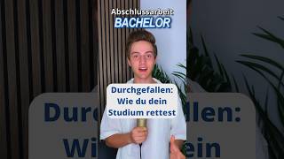 Durchgefallen in der Bachelorarbeit Wie du dein Studium rettest student short student [upl. by Schonfield]