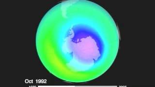 The Earths Ozone Hole from 19792007 [upl. by Berget]