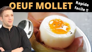 Comment faire un OEUF MOLLET en 6 minutes [upl. by Aslehc]