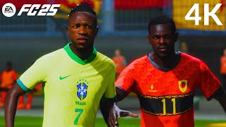 Angola X Brasil  Amistoso Internacional  EA FC 24 [upl. by Sylvanus241]