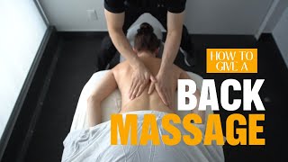 Back Massage Demo in 20 Mins  No Music [upl. by Mickie107]