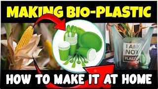 BioPlastic  How to make BioPlastic at Home [upl. by Gnehp]