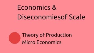 Introduction to Economics amp Diseconomies of Scale  Production  CA CPT  CS amp CMA Foundation [upl. by Ailekat439]