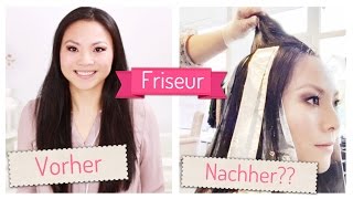 Friseurbesuch HAARE SCHNEIDEN  FÄRBEN vorher  nachher  Mamiseelen [upl. by Eeresid]