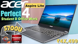 Acer Aspire lite Laptop Review Hindi 2024  Ryzen 7 5700U  16GB Ram  FHD AntiGlare Panel  45000 [upl. by Eversole]