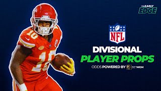 The NFL Divisional Round Player Prop Picks Show  The Early Edge [upl. by Erv]