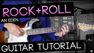 quotrock  rollquot Guitar Tutorial  EDEN WITH TABS [upl. by Eellehs]