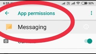 Fix Messaging Problem Solve  And All Permission Allow File Messaging in Xiaomi Redmi Note 5 Pro [upl. by Enyrb]