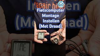 Fietscomputer Montage en Instellen Met Draad Optimaliseer Je Ritgegevens [upl. by Eidnim97]